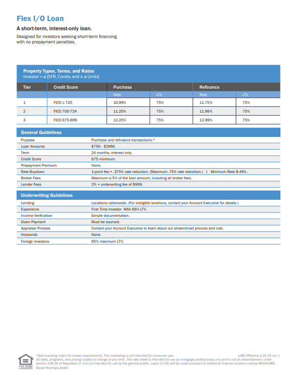 Flex IO Loan Matrix-1